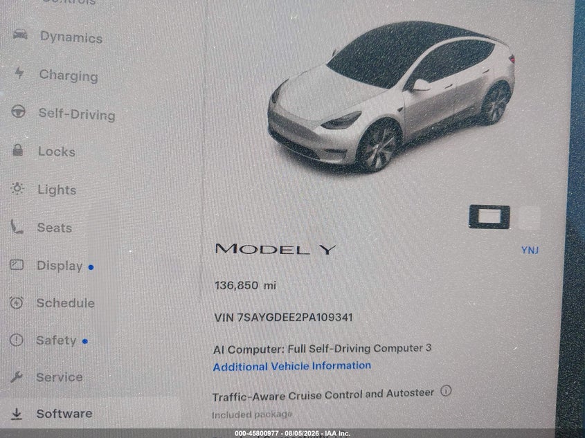 2023 TESLA MODEL Y auction photo 7
