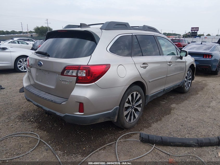 Vin: 4s4bsanc4g3357942, lot: 46299831, subaru outback 2.5i limited 20164