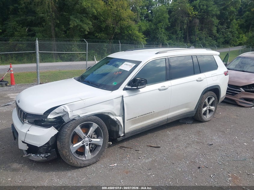 Vin: 1c4rjkbg8m8144557, lot: 46299845, jeep grand cherokee l limited 4x4 20212