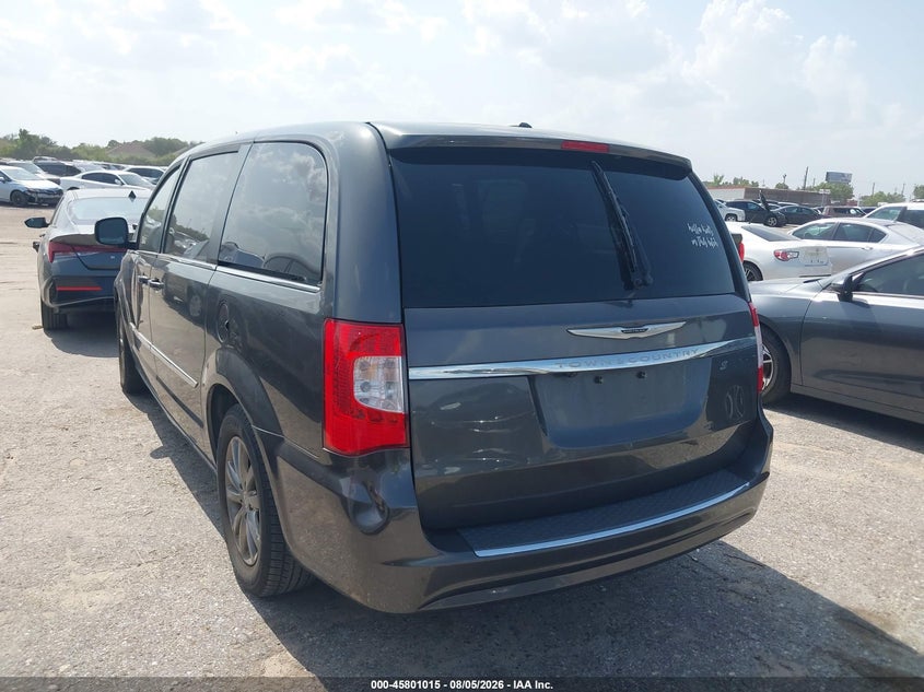Vin: 2c4rc1hgxgr215424, lot: 46299846, chrysler town & country s 20163