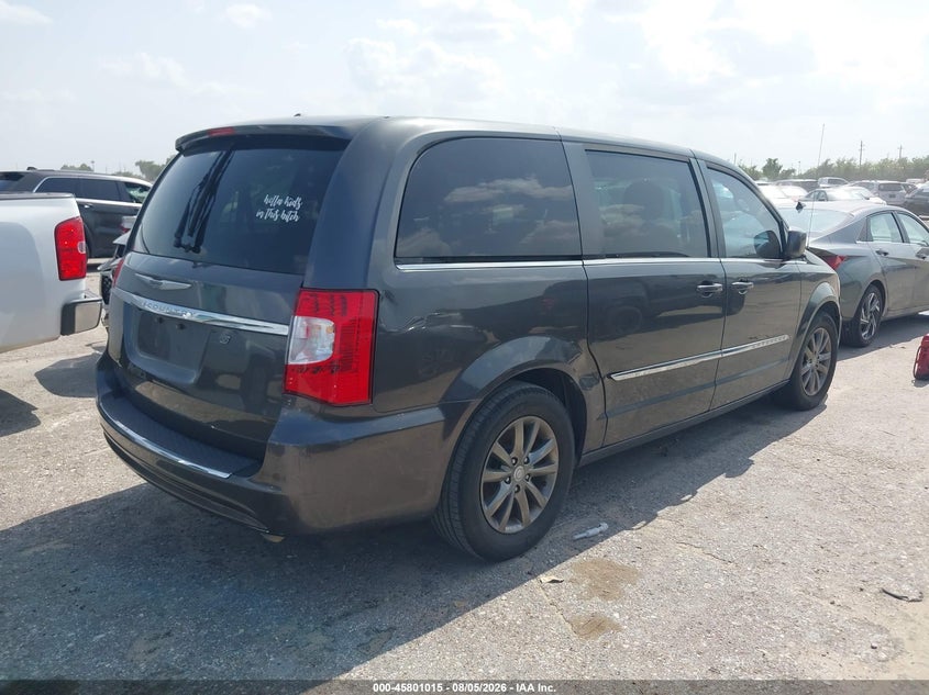 Vin: 2c4rc1hgxgr215424, lot: 46299846, chrysler town & country s 20164