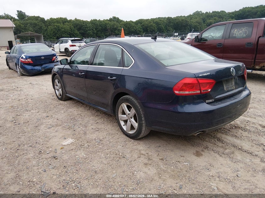 Vin: 1vwbn7a38dc096828, lot: 46299848, volkswagen passat 2.0l tdi se 20133