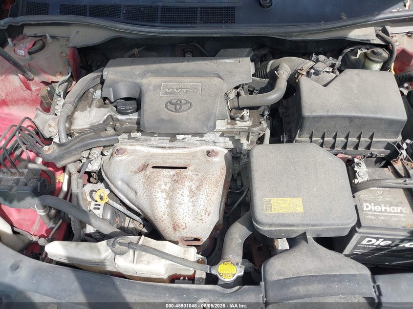 2014 TOYOTA CAMRY SEDAN 2.5L I-4 DOHC, VVT, 178HP