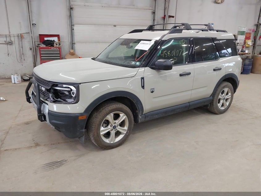 Vin: 3fmcr9bn2sre18588, lot: 46299903, ford bronco sport big bend 20252