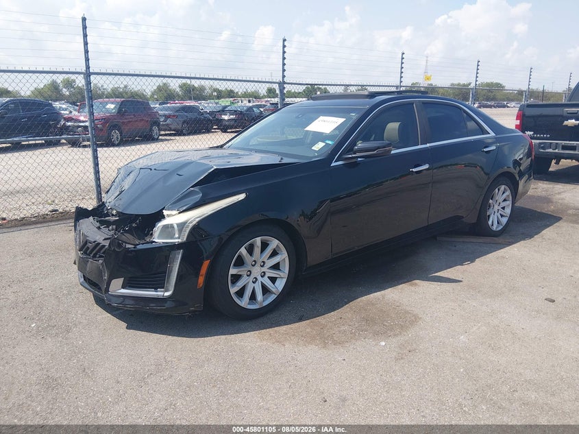 Vin: 1g6ap5sx8g0154458, lot: 46299936, cadillac cts standard 20162