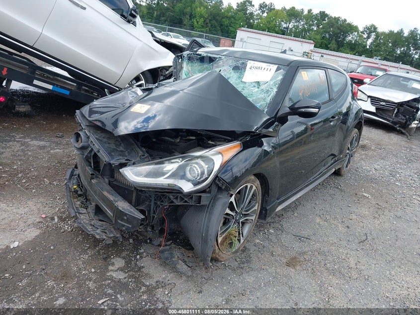 Vin: kmhtc6ae3gu264183, lot: 46299942, hyundai veloster turbo 20162