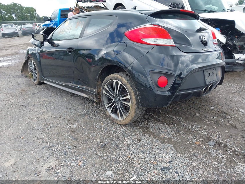 Vin: kmhtc6ae3gu264183, lot: 46299942, hyundai veloster turbo 20163