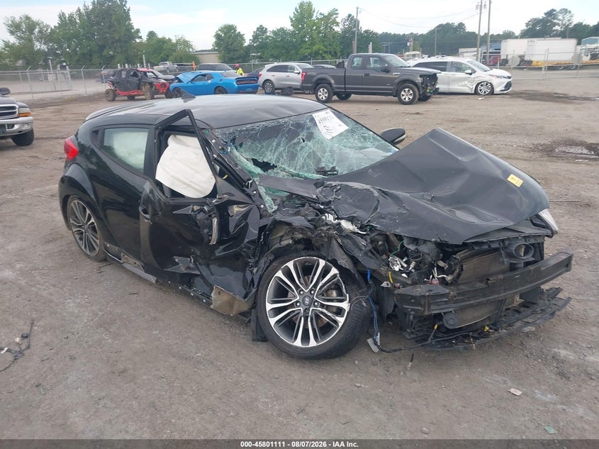 Vin: kmhtc6ae3gu264183, lot: 46299942, hyundai veloster turbo 20161