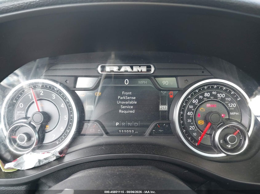 RAM 1500 2019 VIN 1C6SRFLT8KN560613
