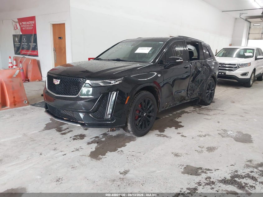 Vin: 1gykpgrs9pz186543, lot: 46299961, cadillac xt6 awd sport 20232