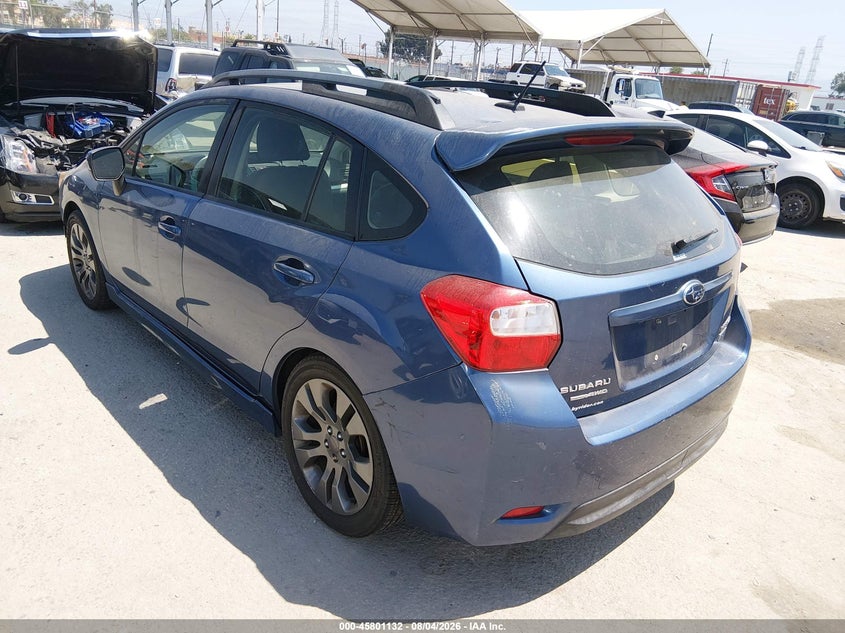 Vin: jf1gpau69dh200838, lot: 46299963, subaru impreza 2.0i sport limited 20133