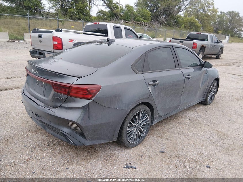 Vin: 3kpf54ad6ne489961, lot: 46299973, kia forte gt-line 20224