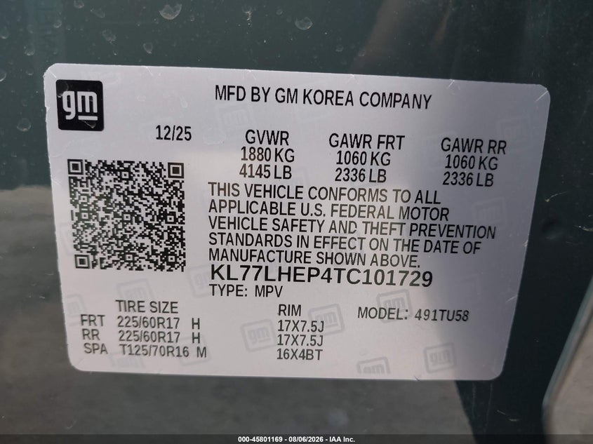 2026 CHEVROLET TRAX FWD LT · Фото 9