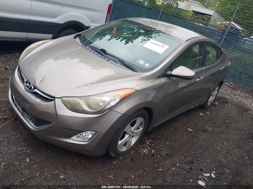 2012 Hyundai Elantra, Звичайний знос, IAAI, VIN 5NPDH4AE0CH141234 — фото 2