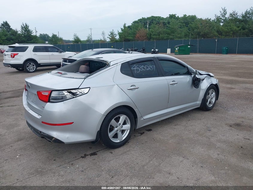 Vin: 5xxgm4a79fg352443, lot: 46300038, kia optima lx 20154