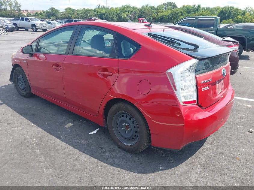 Vin: jtdkn3du1a1019757, lot: 46300046, toyota prius ii 20103