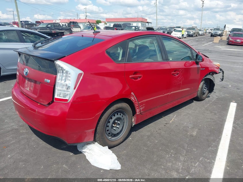 Vin: jtdkn3du1a1019757, lot: 46300046, toyota prius ii 20104