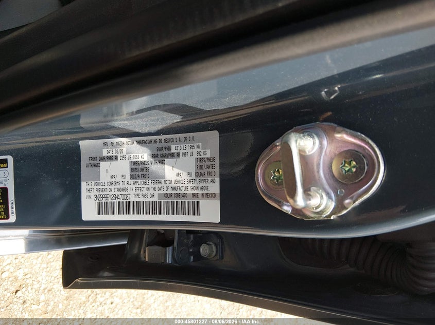 2025 MAZDA 3 SEDAN 2.5L I-4 DI, DOHC, VVT, TURBO, 227HP