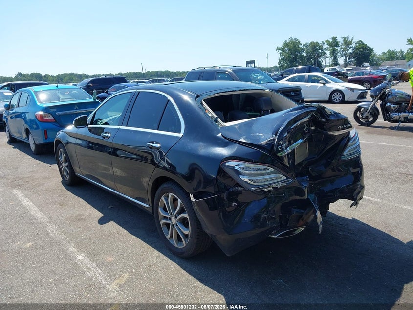 Vin: 55swf4kb2fu032486, lot: 46300063, mercedes-benz c 300 4matic 20153