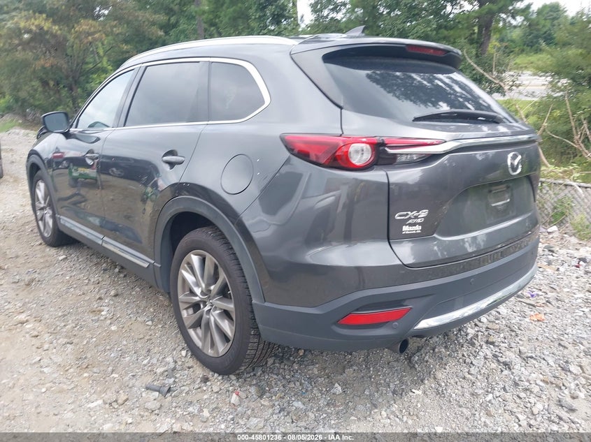 Vin: jm3tcbdy3j0231421, lot: 46300067, mazda cx-9 grand touring 20183