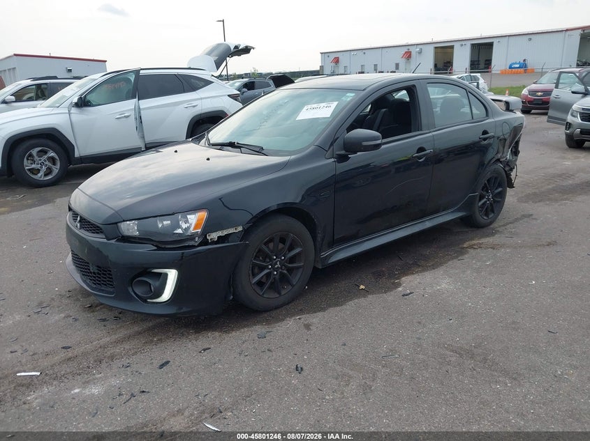 Vin: ja32u2fu4hu011203, lot: 46300077, mitsubishi lancer es/le 20172