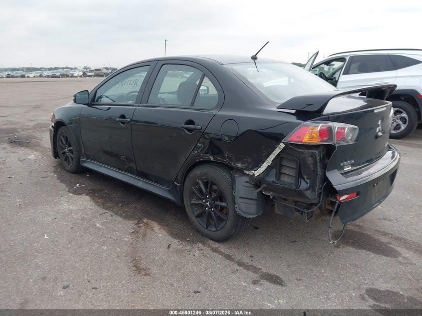 Vin: ja32u2fu4hu011203, lot: 46300077, mitsubishi lancer es/le 20173