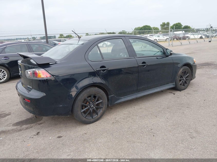Vin: ja32u2fu4hu011203, lot: 46300077, mitsubishi lancer es/le 20174