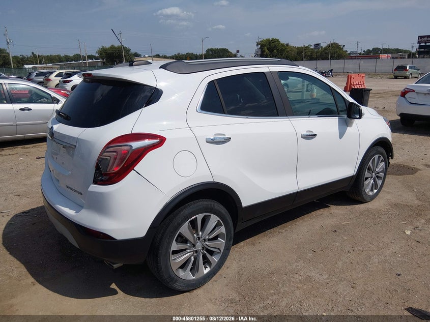 Vin: kl4cjasb2jb710998, lot: 46300086, buick encore preferred 20184