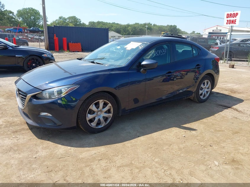 Vin: 3mzbm1u78em104618, lot: 46300165, mazda mazda3 i sport 20142