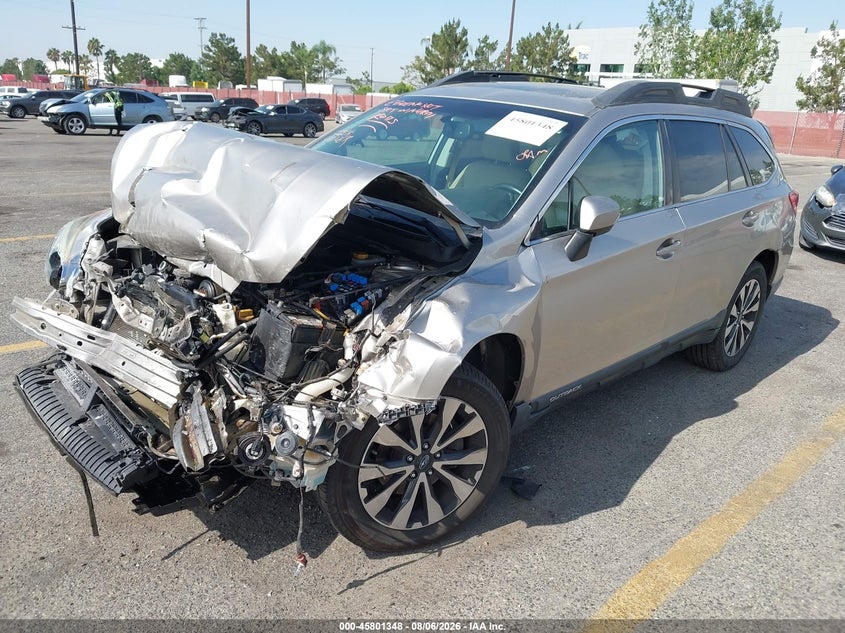 Vin: 4s4bsblc5f3318445, lot: 46300179, subaru outback 2.5i limited 20152