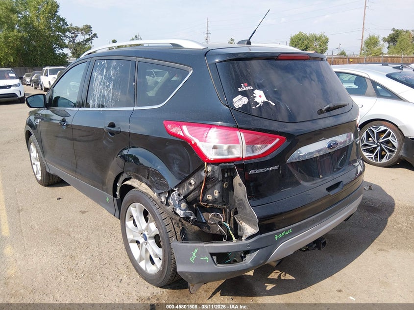 Vin: 1fmcu9jx3guc00726, lot: 46300339, ford escape titanium 20163