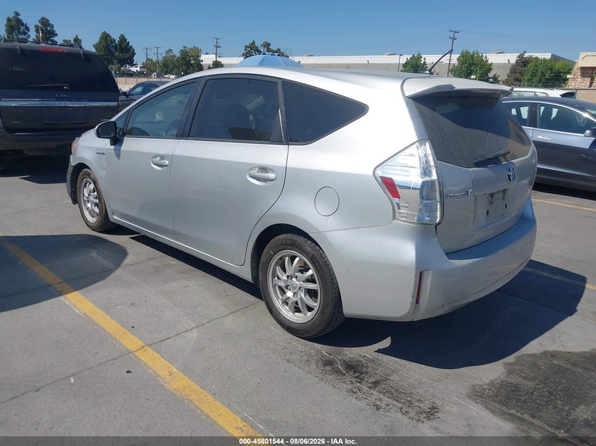 Vin: jtdzn3eu7c3054579, lot: 46300375, toyota prius v two 20123