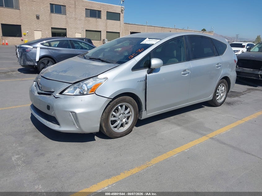 Vin: jtdzn3eu7c3054579, lot: 46300375, toyota prius v two 20122