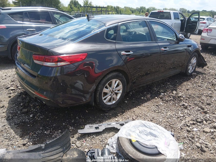 Vin: knagt4l39j5233993, lot: 46300380, kia optima lx 20184