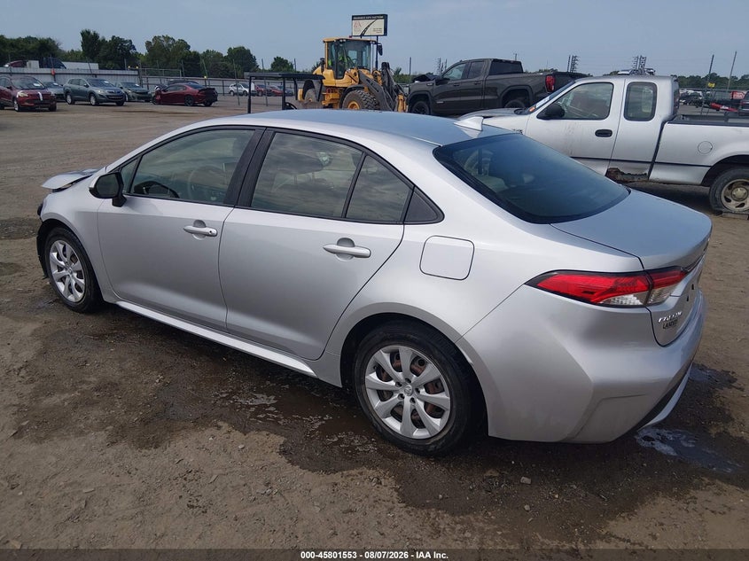 Vin: jtdepmae9mj145931, lot: 46300384, toyota corolla le 20213