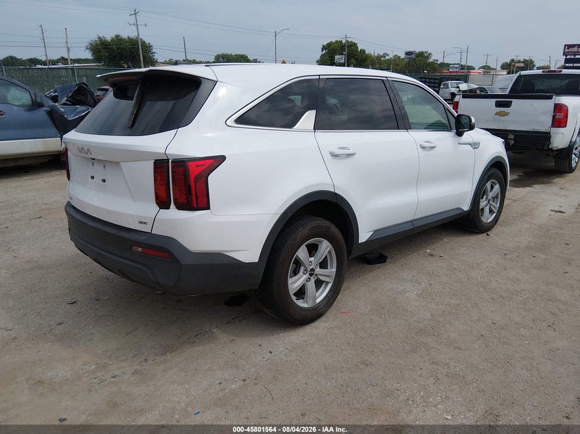 Vin: 5xyrgdlc8pg168117, lot: 46300395, kia sorento lx 20234