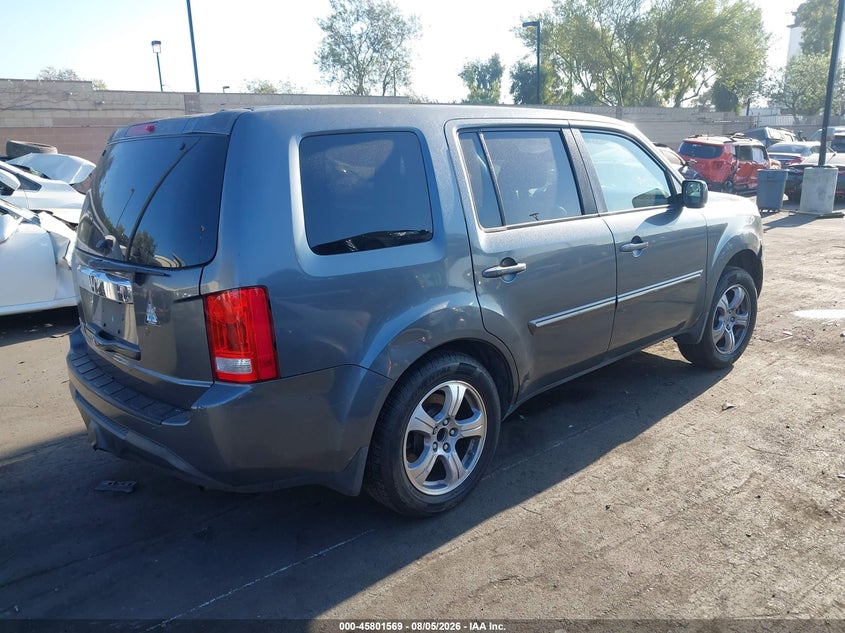 Vin: 5fnyf3h53cb037049, lot: 46300400, honda pilot ex-l 20124