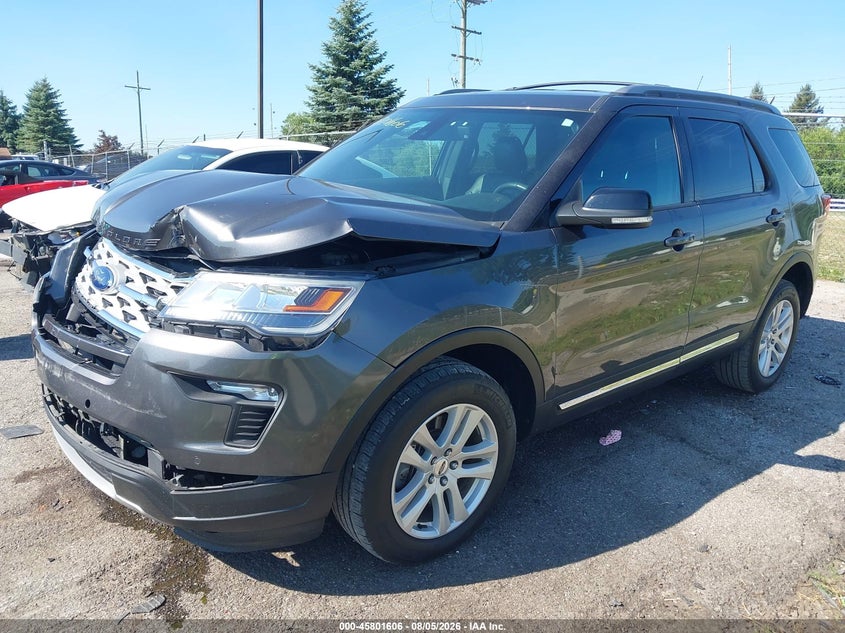 Vin: 1fm5k8d89jgc67608, lot: 46300437, ford explorer xlt 20182