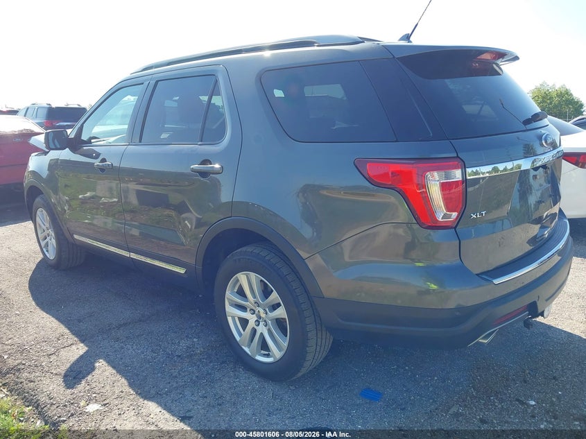Vin: 1fm5k8d89jgc67608, lot: 46300437, ford explorer xlt 20183