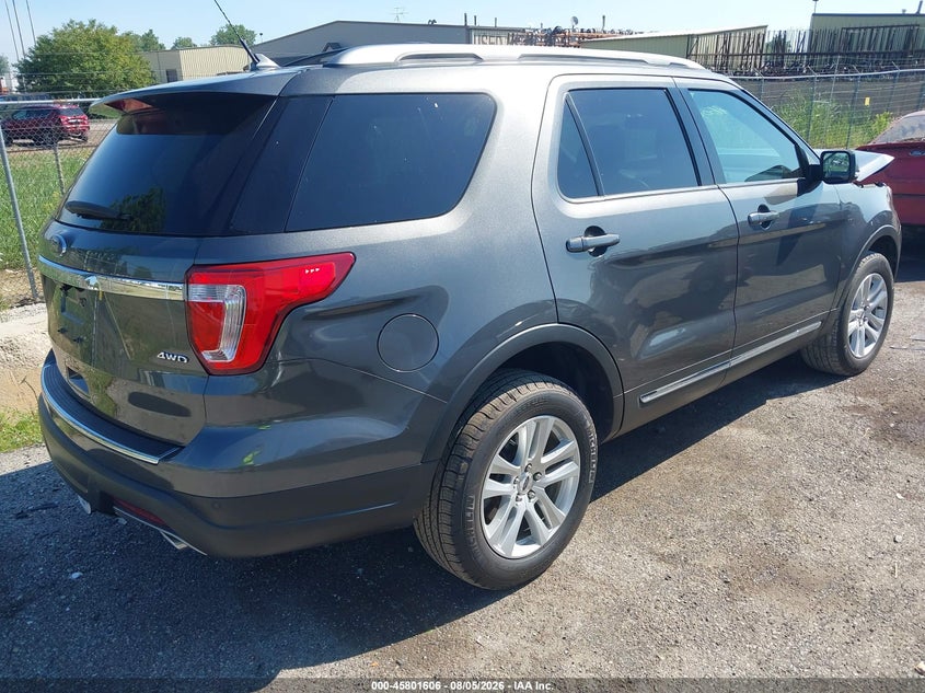 Vin: 1fm5k8d89jgc67608, lot: 46300437, ford explorer xlt 20184