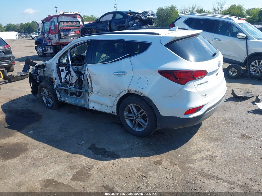 Vin: 5xyzu3lb3hg427527, lot: 46300456, hyundai santa fe sport 2.4l 20173