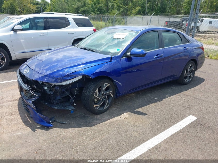 Vin: kmhls4dg2su022241, lot: 46300481, hyundai elantra sel convenience 20252