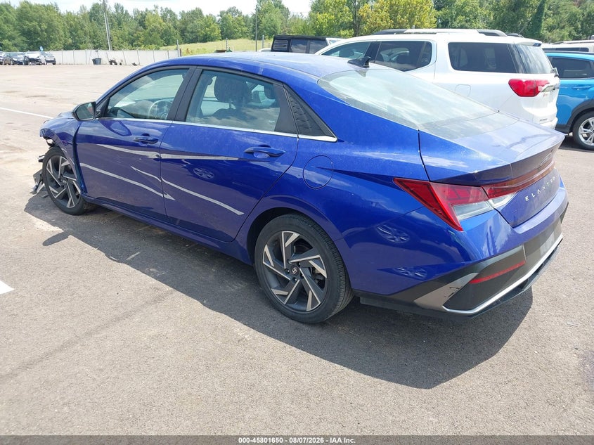 Vin: kmhls4dg2su022241, lot: 46300481, hyundai elantra sel convenience 20253