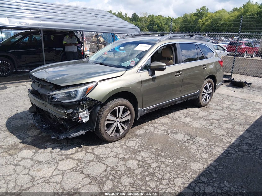 Vin: 4s4bsanc3j3341576, lot: 46300497, subaru outback 2.5i limited 20182