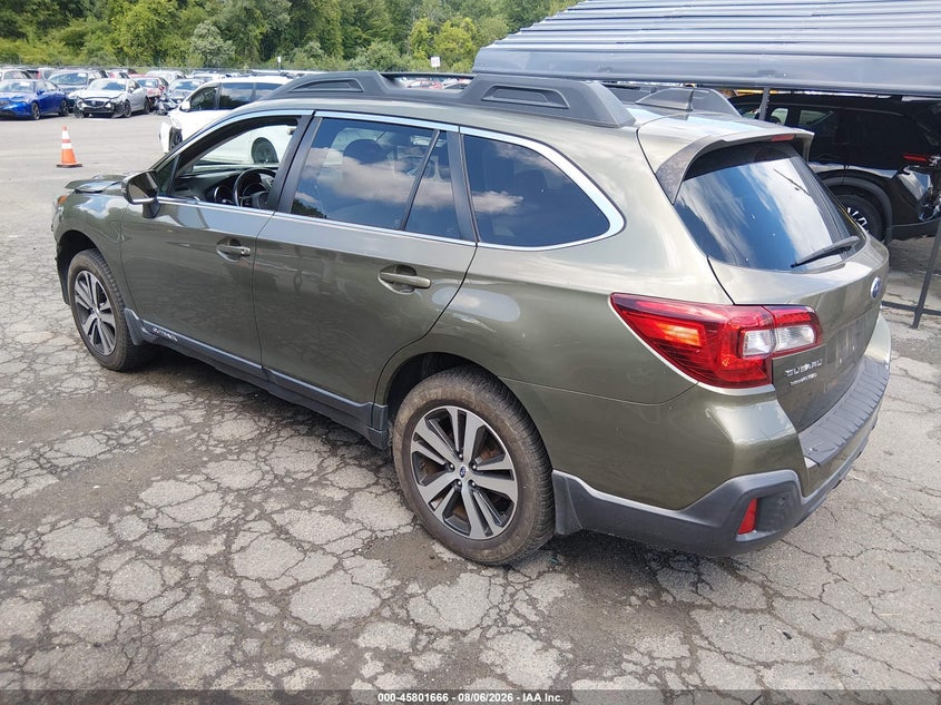 Vin: 4s4bsanc3j3341576, lot: 46300497, subaru outback 2.5i limited 20183