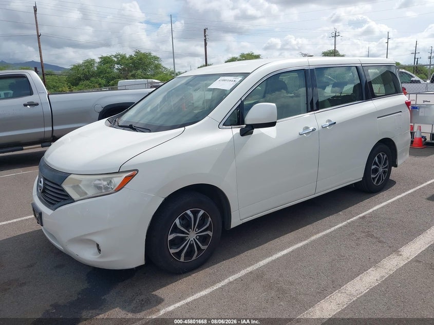 Vin: jn8ae2kpxf9129285, lot: 46300499, nissan quest s 20152
