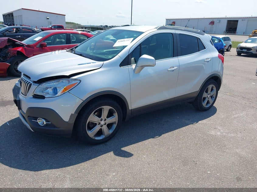 Vin: kl4cjcsb0db190073, lot: 46300568, buick encore leather 20132