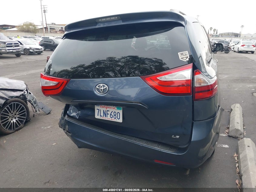 2015 TOYOTA SIENNA VAN 3.5L V-6 DOHC, VVT, 266HP