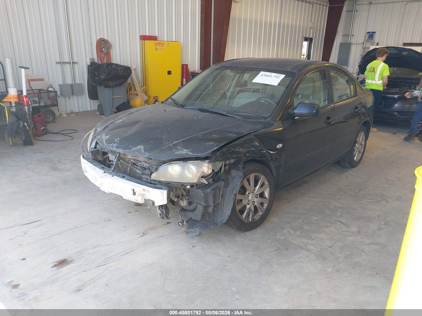 2008 Mazda 3, Front & Rear, IAAI, VIN JM1BK12GX81846547 — photo 2