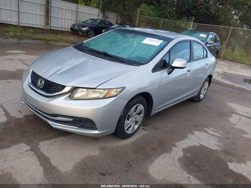 Vin: 19xfb2f5xde093254, lot: 46300655, honda civic lx 20132